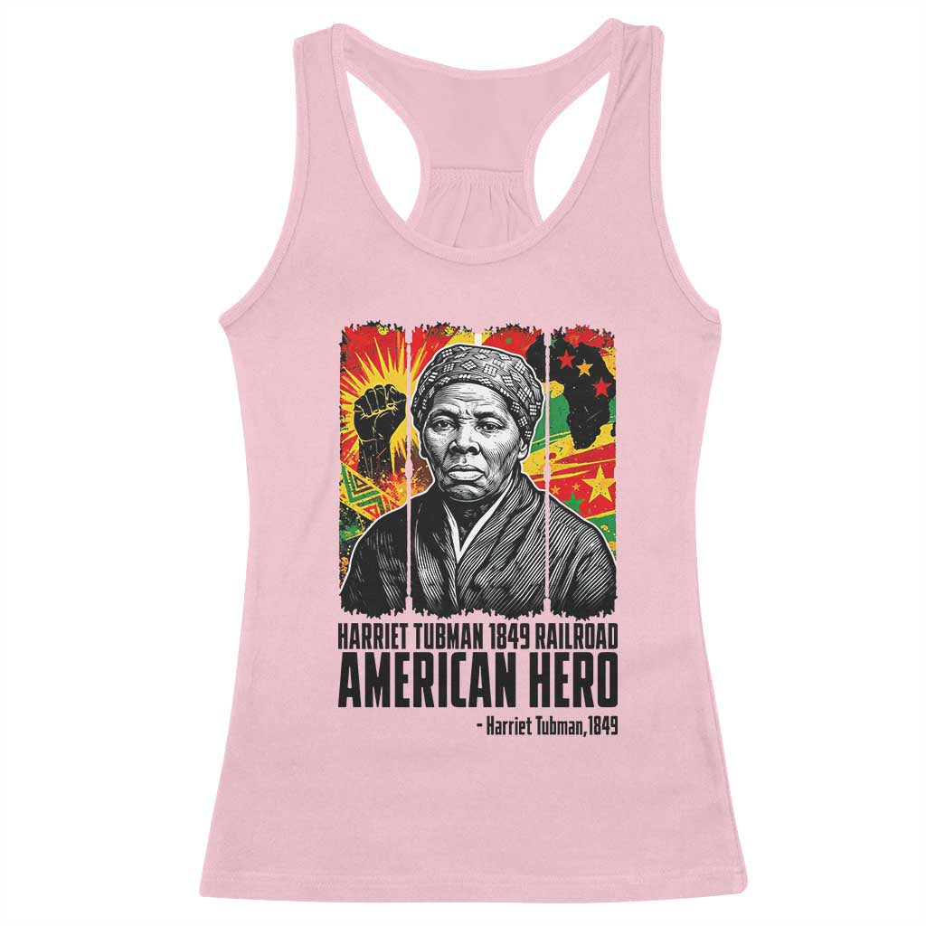 Harriet Tubman Black History Month Racerback Tank Top Underground Railroad American Hero History TS14 Light Pink Print Your Wear