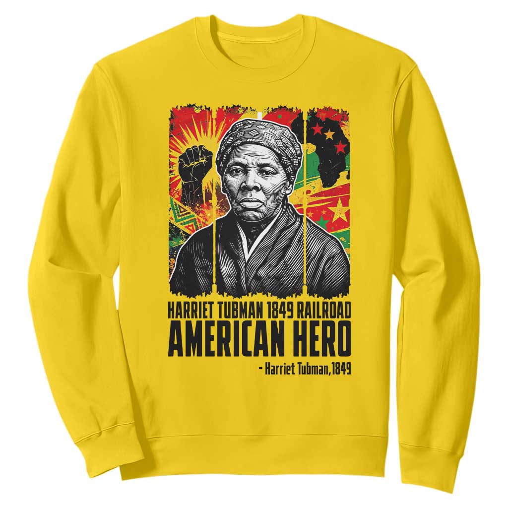 Harriet Tubman Black History Month Sweatshirt Underground Railroad American Hero History TS14 Daisy Print Your Wear