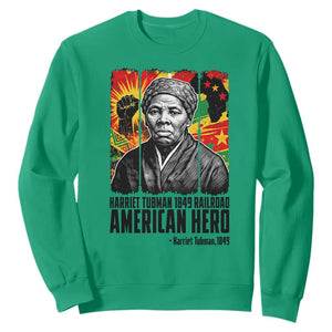 Harriet Tubman Black History Month Sweatshirt Underground Railroad American Hero History TS14 Irish Green Print Your Wear