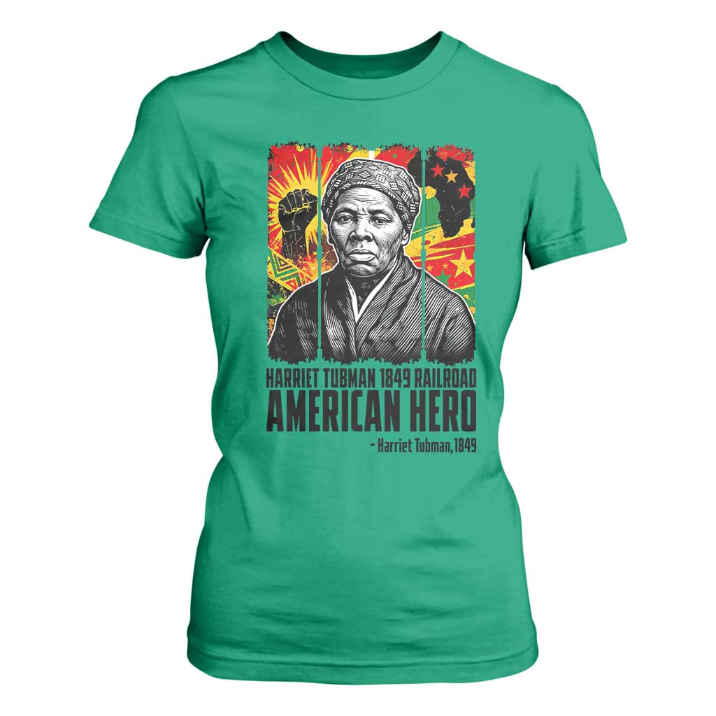 Harriet Tubman Black History Month T Shirt For Women Underground Railroad American Hero History TS14 Irish Green Print Your Wear