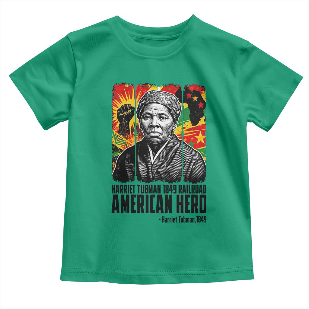 Harriet Tubman Black History Month Toddler T Shirt Underground Railroad American Hero History TS14 Irish Green Print Your Wear