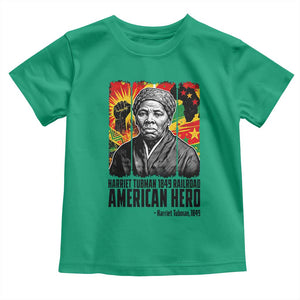 Harriet Tubman Black History Month Toddler T Shirt Underground Railroad American Hero History TS14 Irish Green Print Your Wear