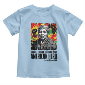 Harriet Tubman Black History Month Toddler T Shirt Underground Railroad American Hero History TS14 Light Blue Print Your Wear