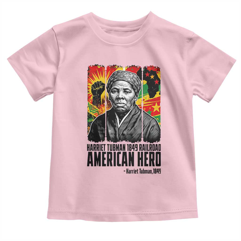 Harriet Tubman Black History Month Toddler T Shirt Underground Railroad American Hero History TS14 Light Pink Print Your Wear