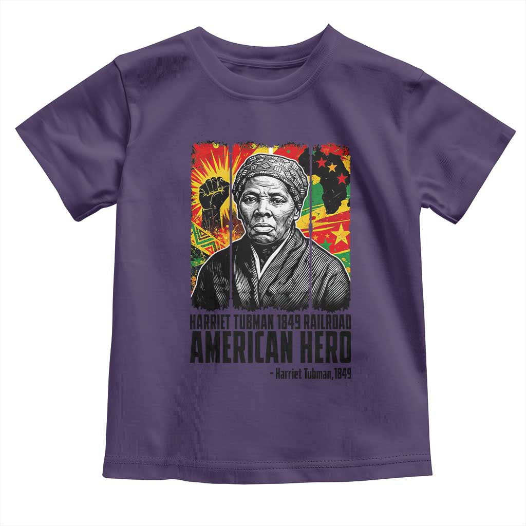 Harriet Tubman Black History Month Toddler T Shirt Underground Railroad American Hero History TS14 Purple Print Your Wear