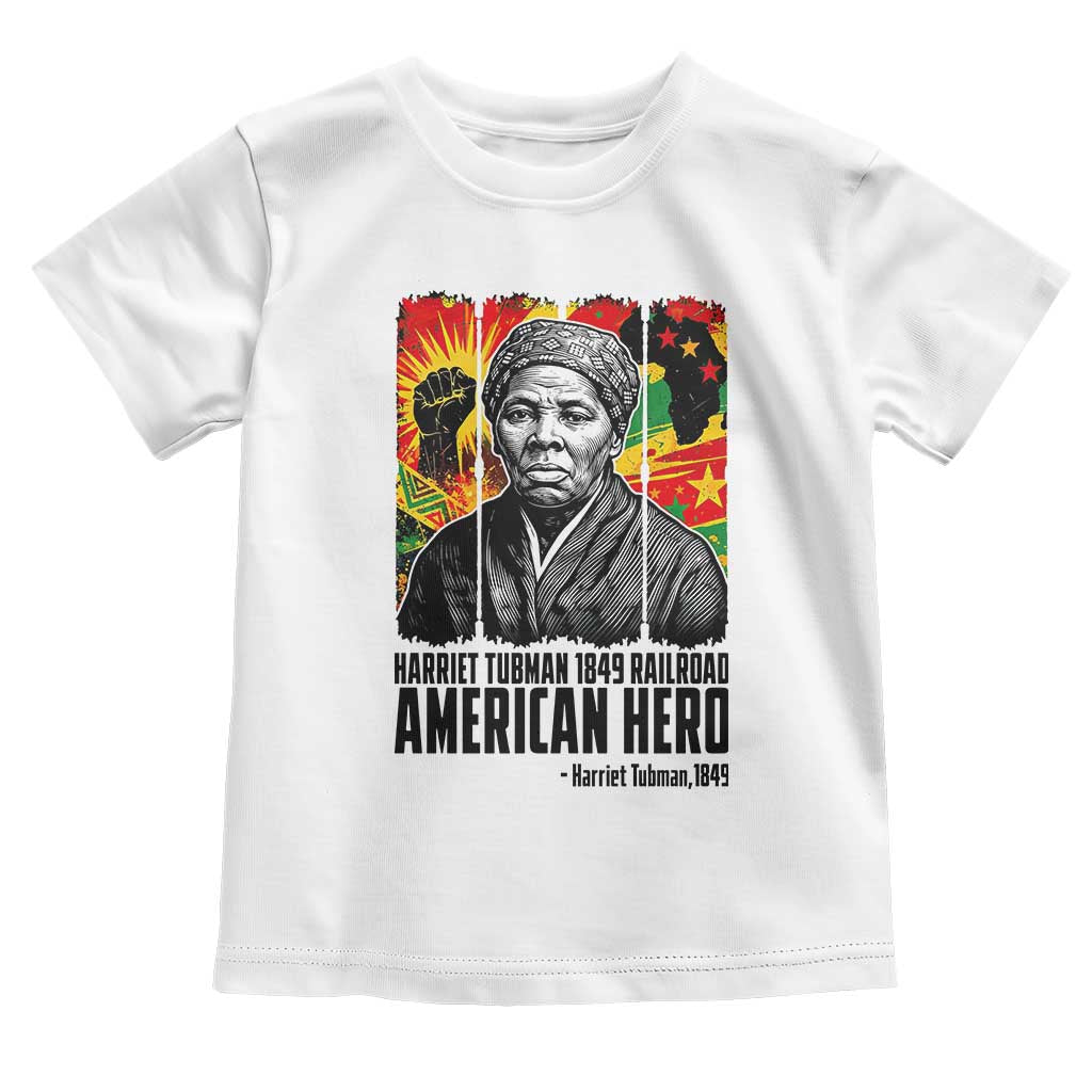 Harriet Tubman Black History Month Toddler T Shirt Underground Railroad American Hero History TS14 White Print Your Wear