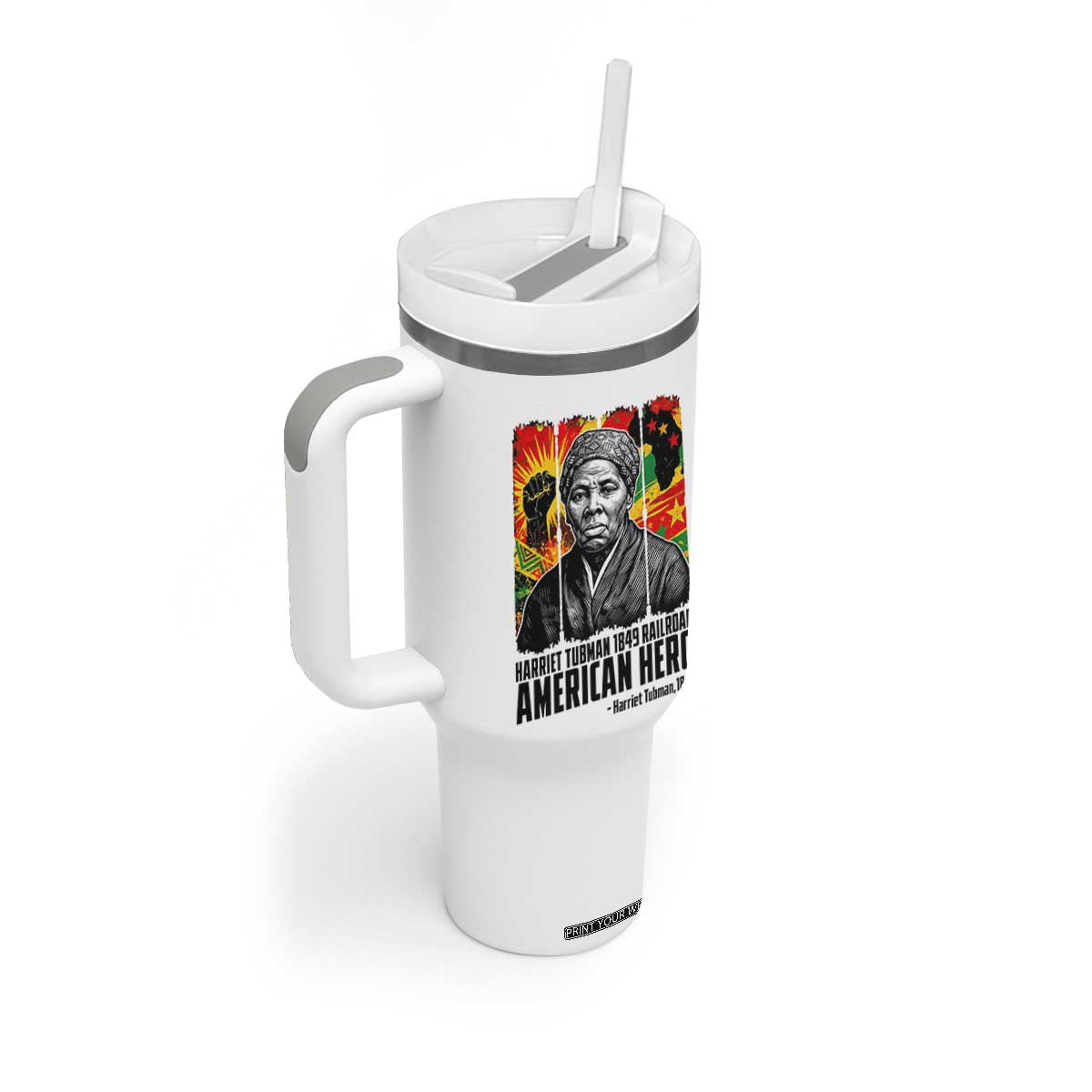 Harriet Tubman Black History Month Tumbler With Handle Underground Railroad American Hero History TS14 Print Your Wear