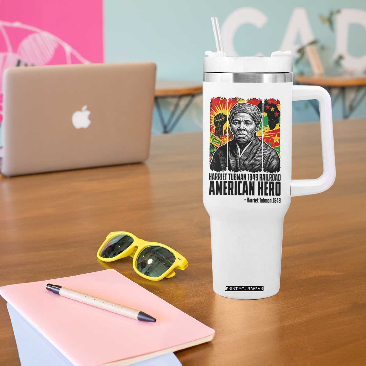 Harriet Tubman Black History Month Tumbler With Handle Underground Railroad American Hero History TS14 Print Your Wear