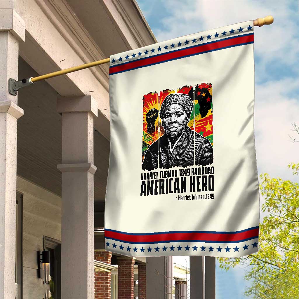 Harriet Tubman Black History Month Patriotic Garden Flag Underground Railroad American Hero History TS14 Modern Beige Red Print Your Wear