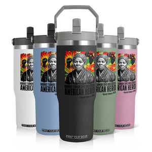 Harriet Tubman Black History Month Flip Straw Tumbler Underground Railroad American Hero History TS14 Print Your Wear
