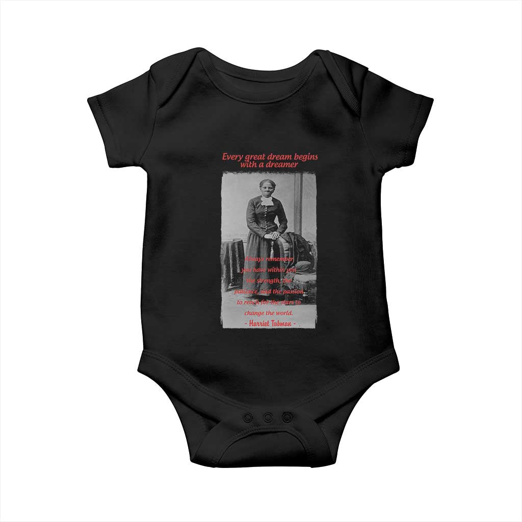Harriet Tubman Baby Onesie Black History Month TS14 Black Print Your Wear