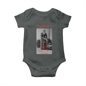 Harriet Tubman Baby Onesie Black History Month TS14 Dark Heather Print Your Wear