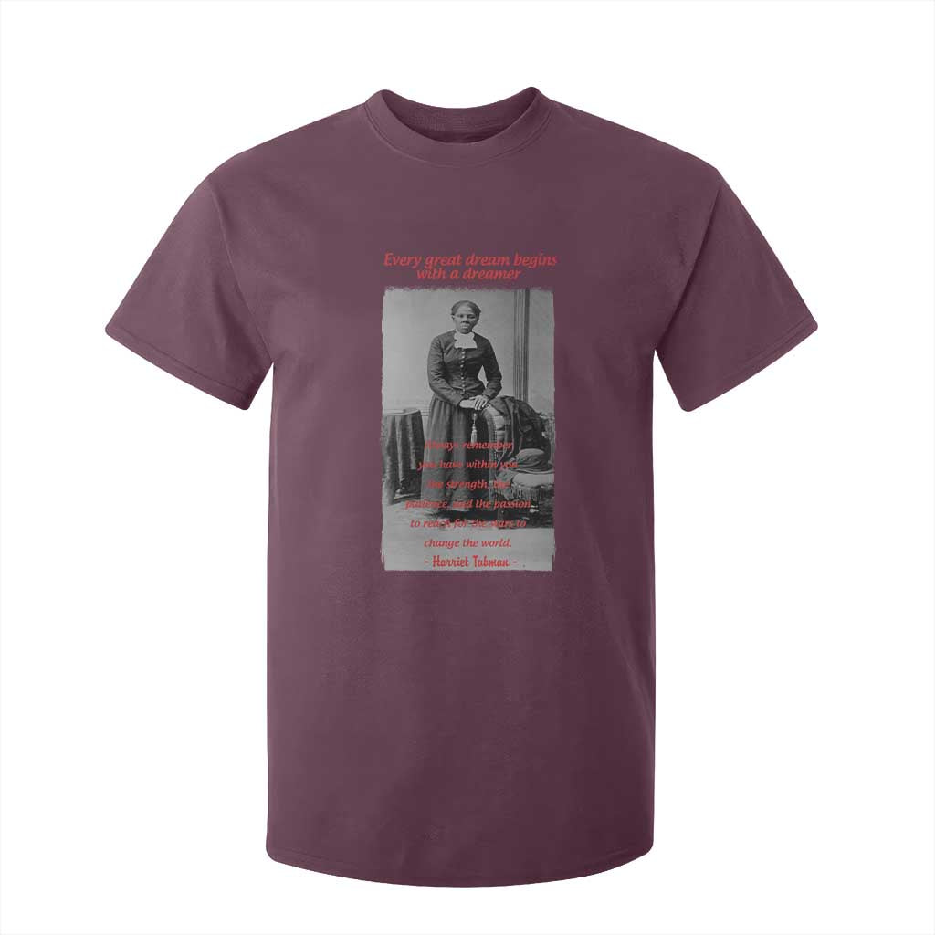Harriet Tubman T Shirt For Kid Black History Month TS14 Maroon Print Your Wear