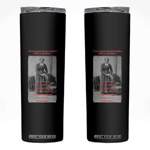 Harriet Tubman Skinny Tumbler Black History Month TS14 Black Print Your Wear