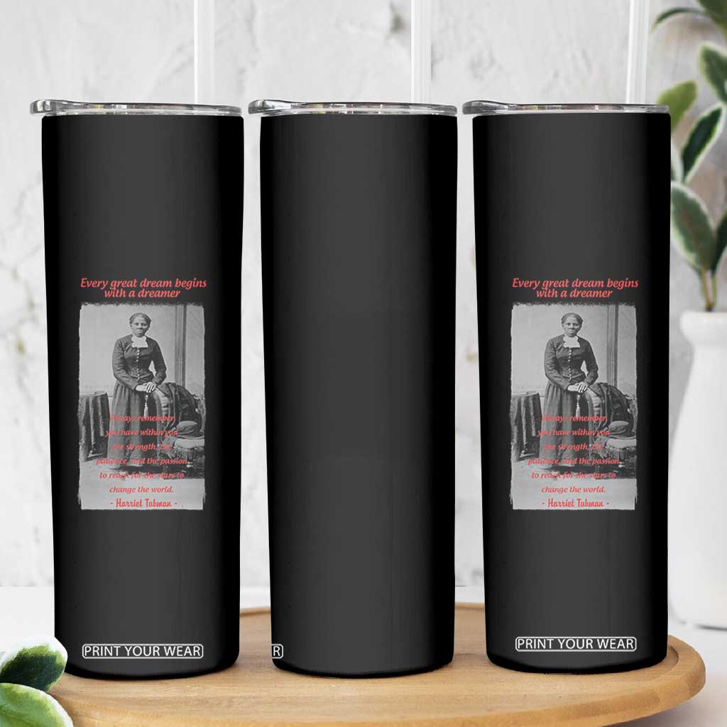 Harriet Tubman Skinny Tumbler Black History Month TS14 Print Your Wear