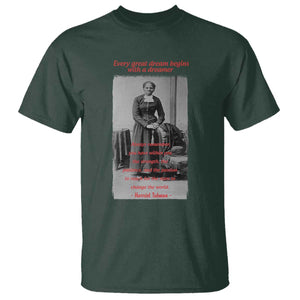 Harriet Tubman T Shirt Black History Month TS14 Dark Forest Green Print Your Wear