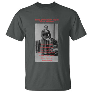 Harriet Tubman T Shirt Black History Month TS14 Dark Heather Print Your Wear