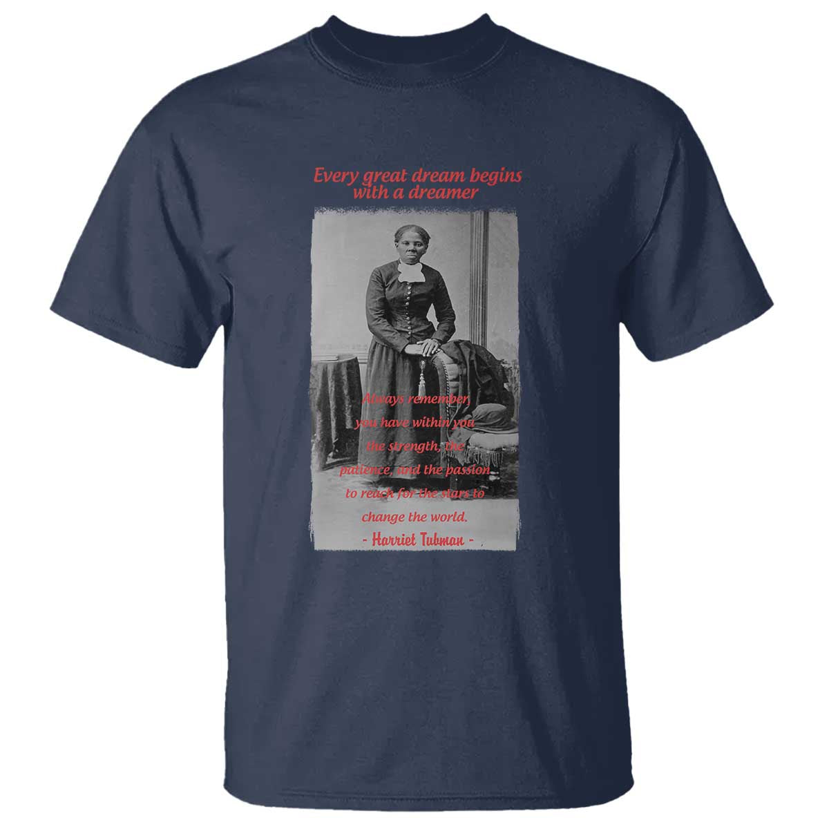 Harriet Tubman T Shirt Black History Month TS14 Navy Print Your Wear