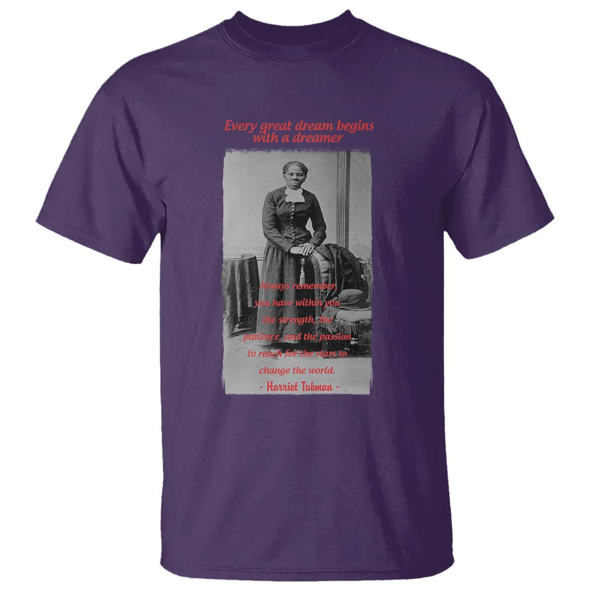 Harriet Tubman T Shirt Black History Month TS14 Purple Print Your Wear