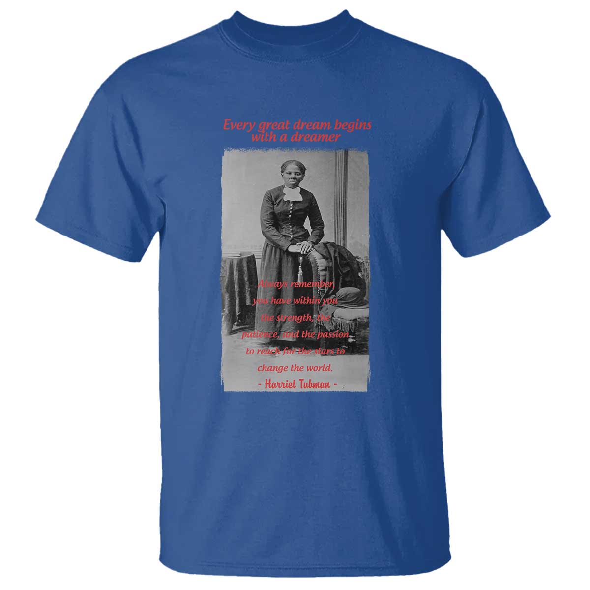Harriet Tubman T Shirt Black History Month TS14 Royal Blue Print Your Wear