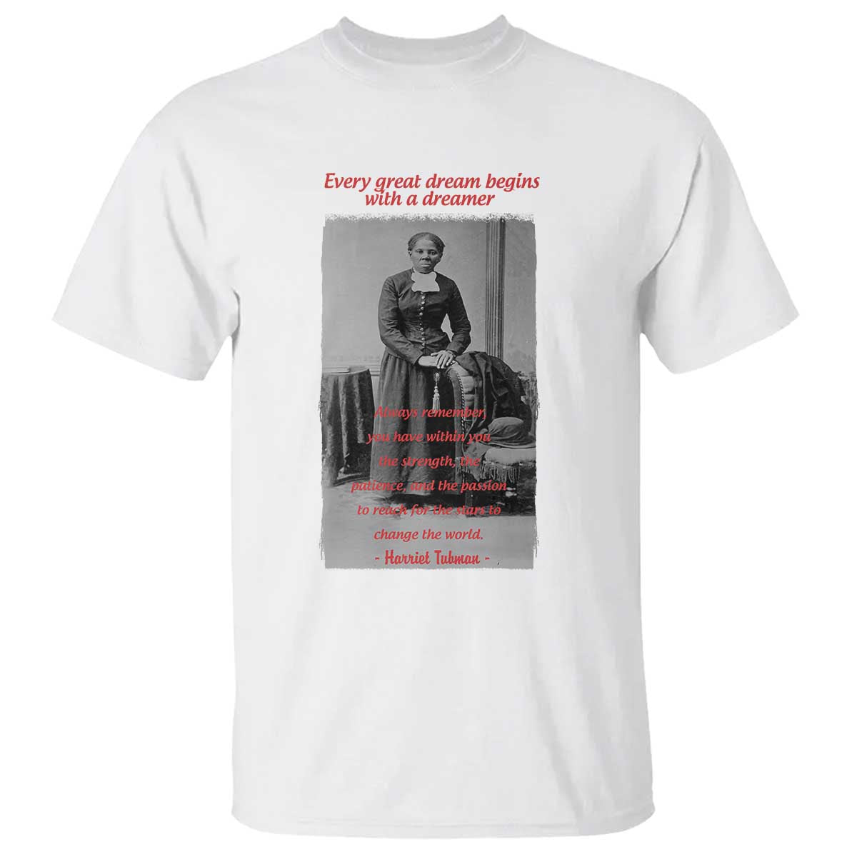 Harriet Tubman T Shirt Black History Month TS14 White Print Your Wear