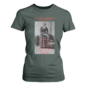 Harriet Tubman T Shirt For Women Black History Month TS14 Dark Forest Green Print Your Wear