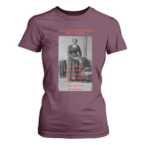 Harriet Tubman T Shirt For Women Black History Month TS14 Maroon Print Your Wear