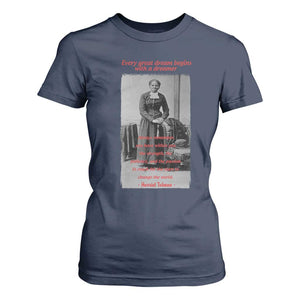 Harriet Tubman T Shirt For Women Black History Month TS14 Navy Print Your Wear