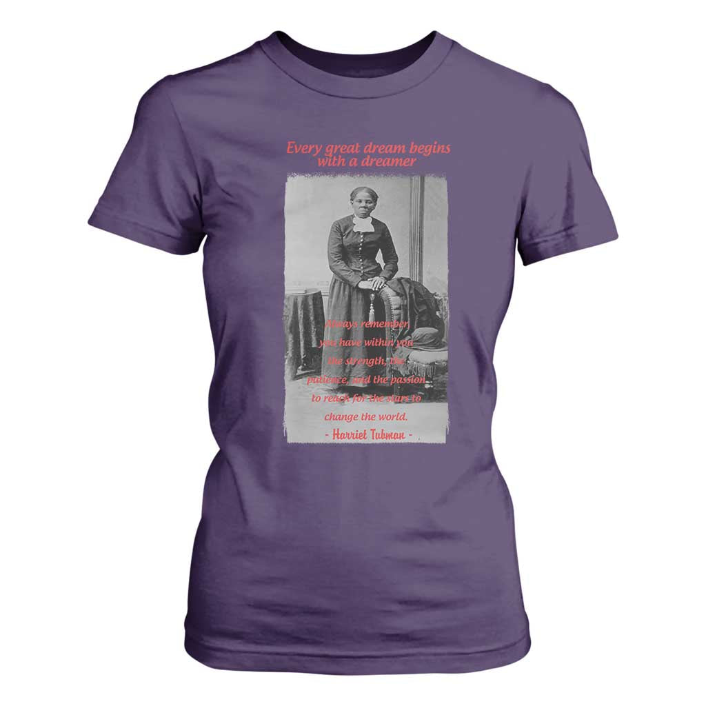 Harriet Tubman T Shirt For Women Black History Month TS14 Purple Print Your Wear