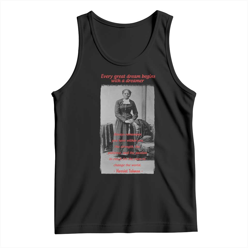 Harriet Tubman Tank Top Black History Month TS14 Black Print Your Wear
