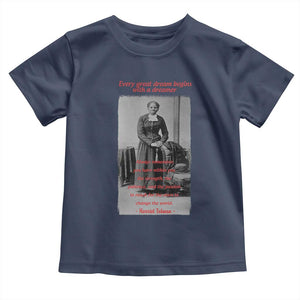 Harriet Tubman Toddler T Shirt Black History Month TS14 Navy Print Your Wear
