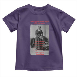 Harriet Tubman Toddler T Shirt Black History Month TS14 Purple Print Your Wear