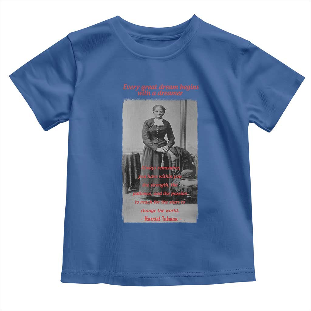 Harriet Tubman Toddler T Shirt Black History Month TS14 Royal Blue Print Your Wear
