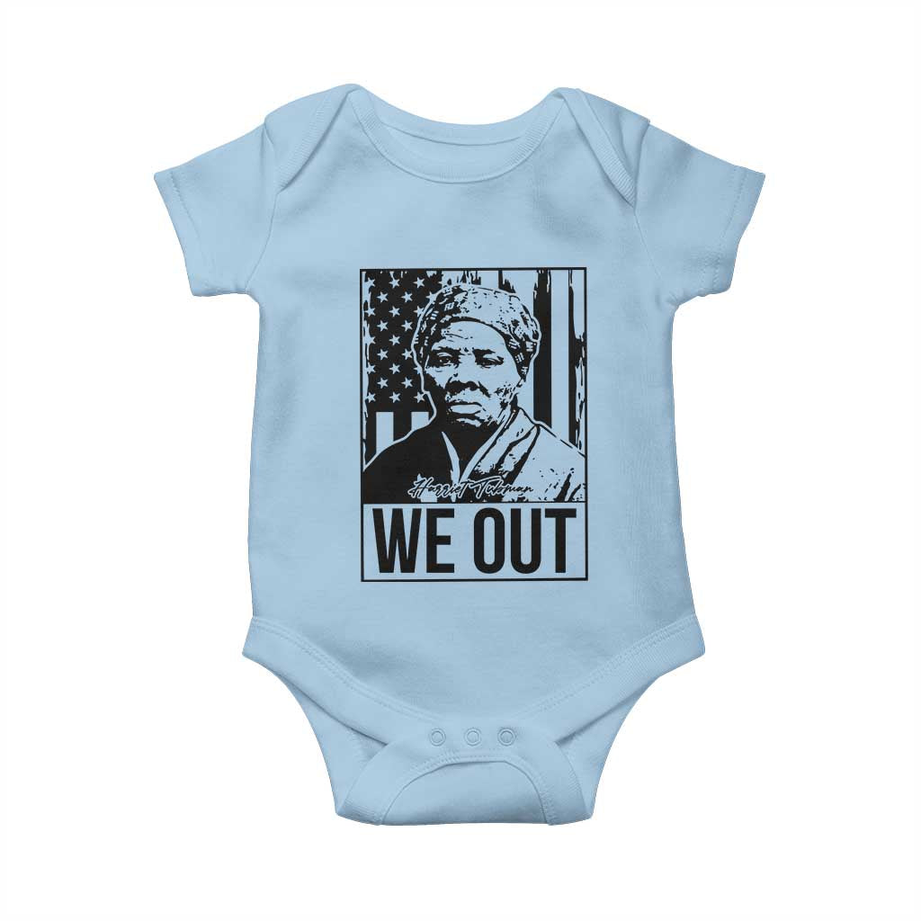 Harriet Tubman Quote Baby Onesie We Out Strong Woman TS14 Light Blue Print Your Wear