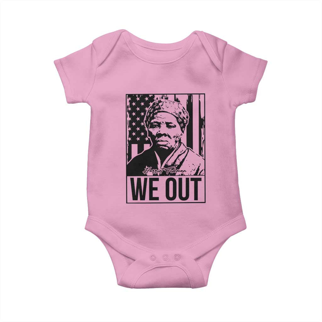 Harriet Tubman Quote Baby Onesie We Out Strong Woman TS14 Light Pink Print Your Wear