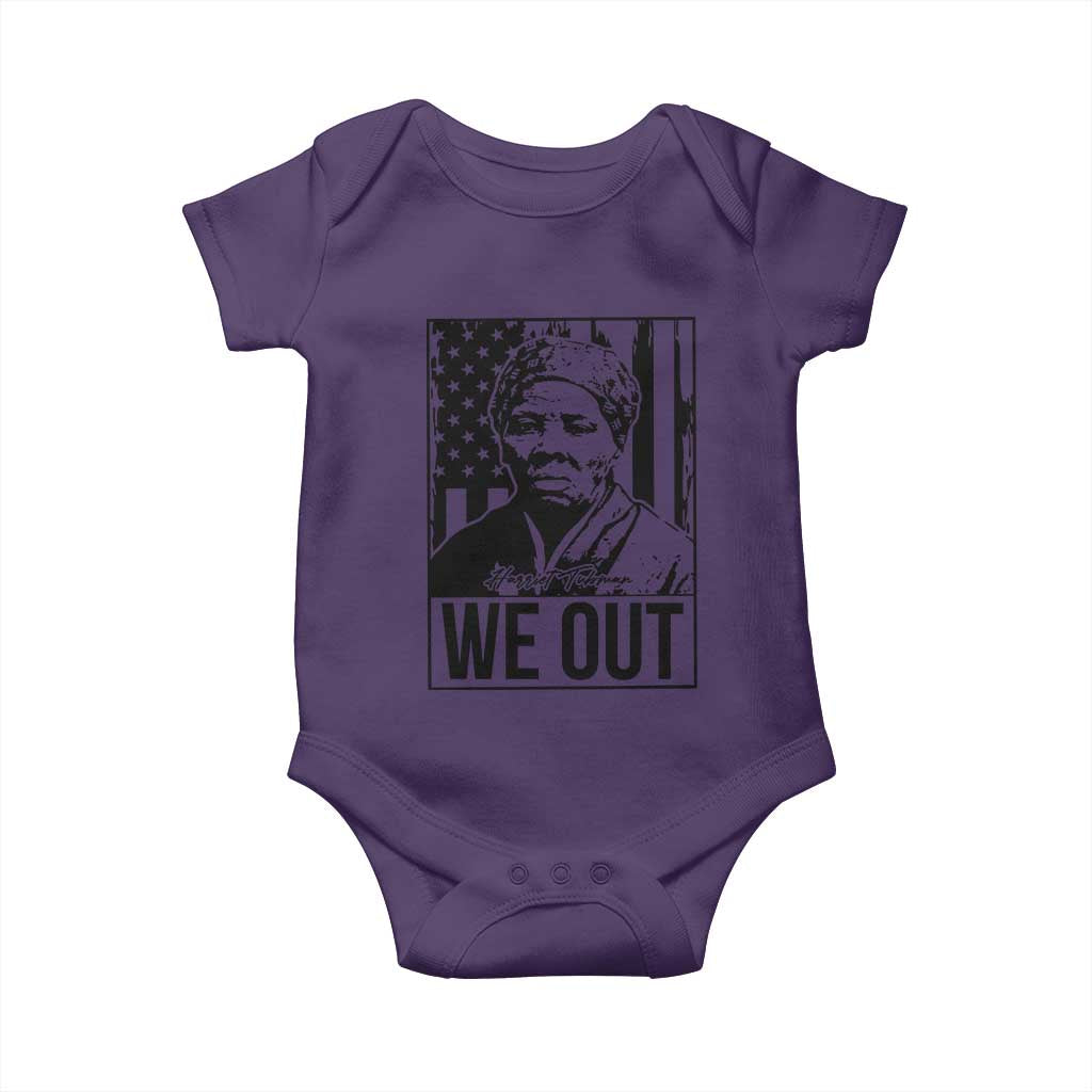 Harriet Tubman Quote Baby Onesie We Out Strong Woman TS14 Purple Print Your Wear