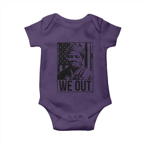 Harriet Tubman Quote Baby Onesie We Out Strong Woman TS14 Purple Print Your Wear