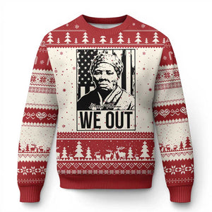 Harriet Tubman Quote Ugly Christmas Sweater We Out Strong Woman TS14 Beige Red Print Your Wear