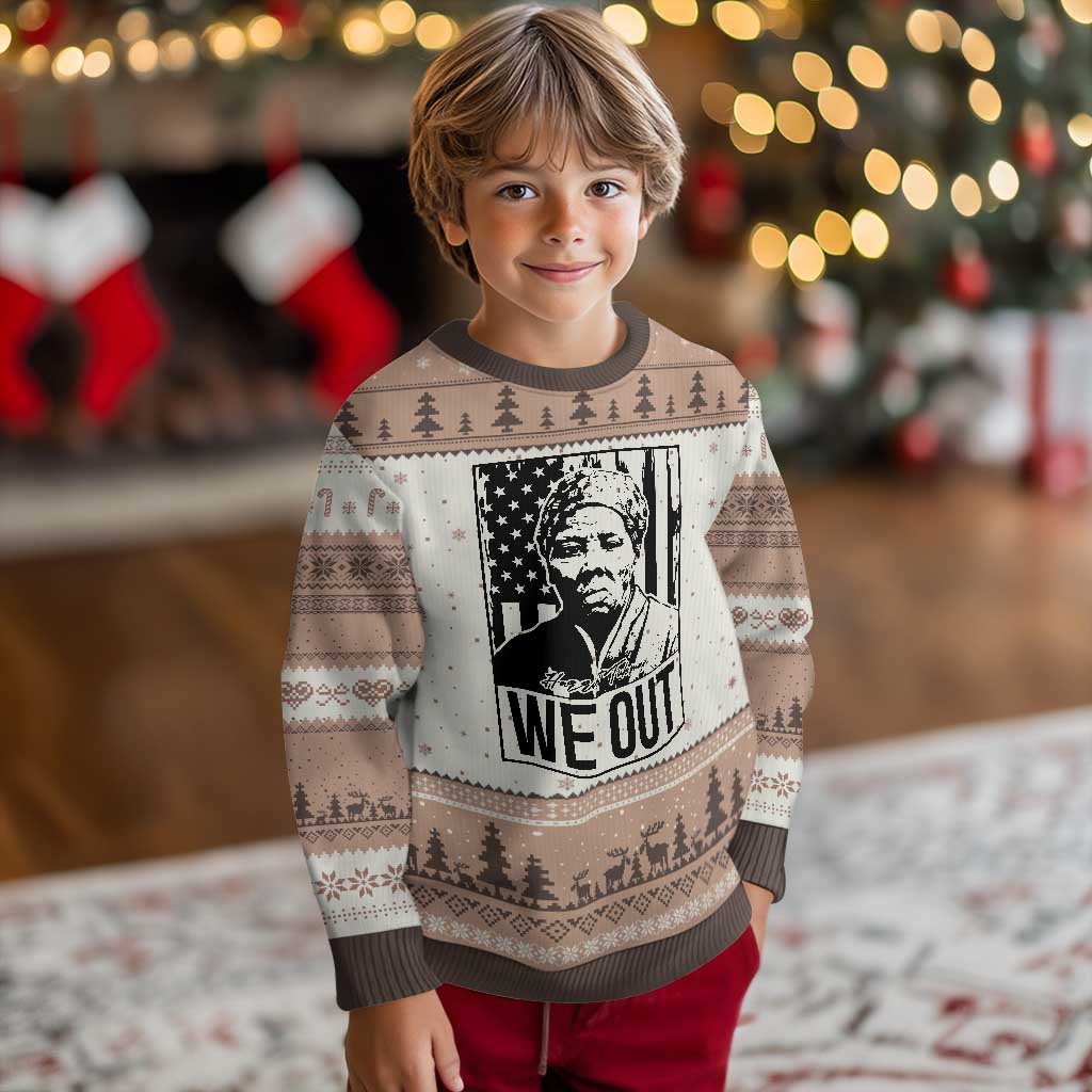 Harriet Tubman Quote Ugly Christmas Sweater We Out Strong Woman TS14 Mocha Mousse Print Your Wear