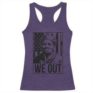 Harriet Tubman Quote Racerback Tank Top We Out Strong Woman TS14 Purple Print Your Wear