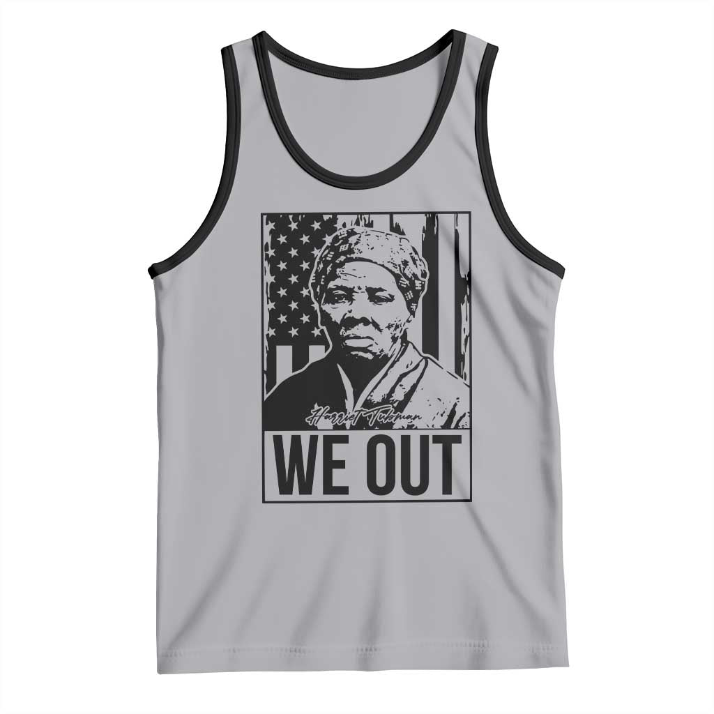 Harriet Tubman Quote Tank Top We Out Strong Woman TS14 Athletic Heather Black Print Your Wear