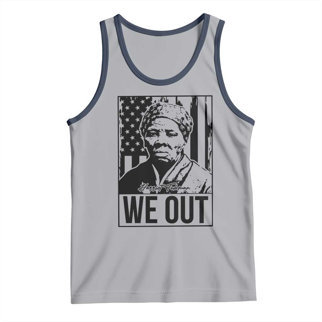Harriet Tubman Quote Tank Top We Out Strong Woman TS14 Athletic Heather Navy Print Your Wear
