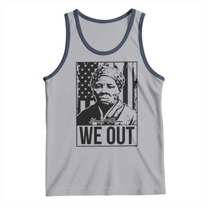 Harriet Tubman Quote Tank Top We Out Strong Woman TS14 Athletic Heather Navy Print Your Wear