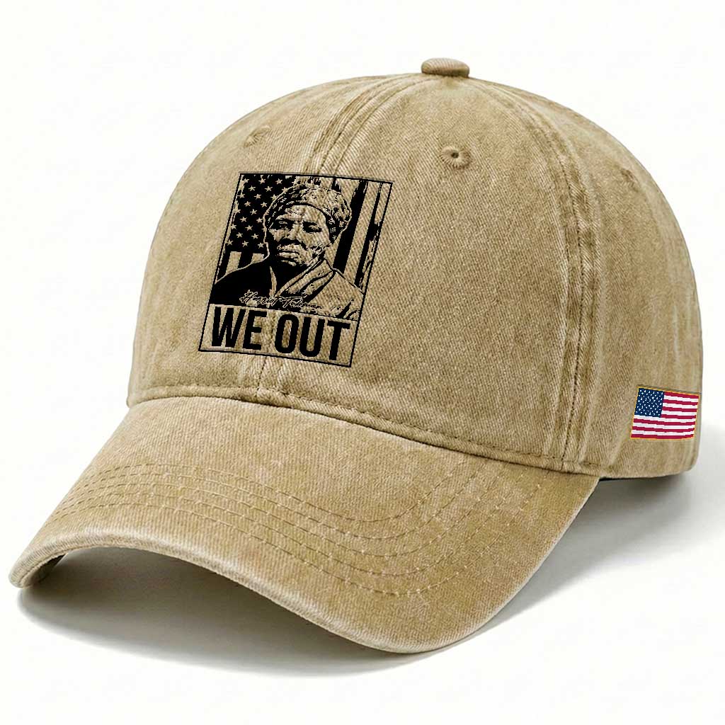Harriet Tubman Quote Washed Cotton Baseball Cap We Out Strong Woman TS14 Print Your Wear