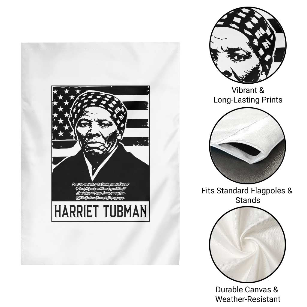 Harriet Tubman Quote Garden Flag Black History Month TS14 Print Your Wear