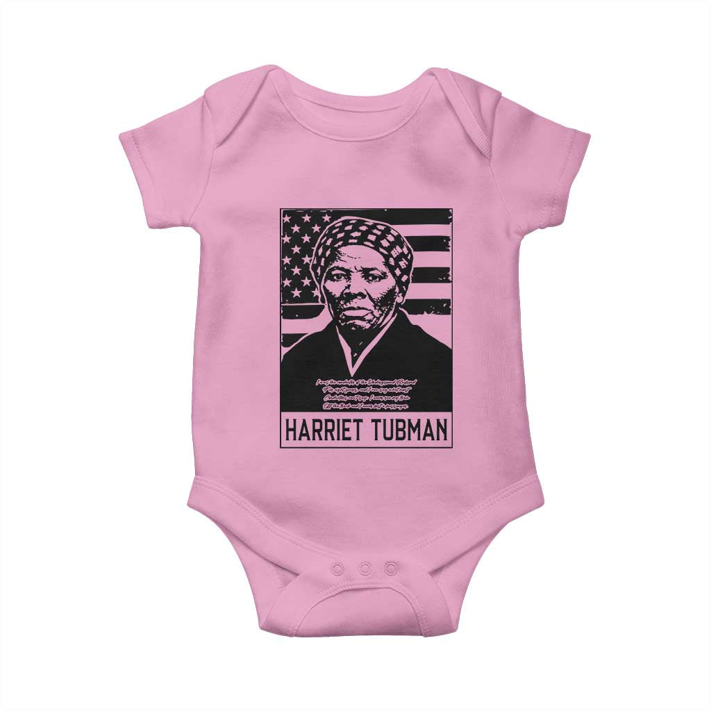 Harriet Tubman Quote Baby Onesie Black History Month TS14 Light Pink Print Your Wear