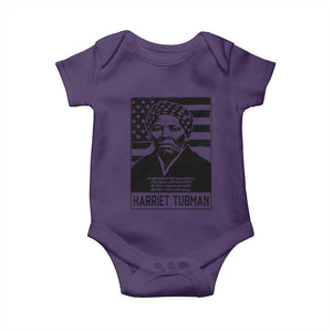 Harriet Tubman Quote Baby Onesie Black History Month TS14 Purple Print Your Wear