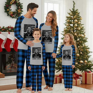 Harriet Tubman Quote Plaid Pajama Set Black History Month TS14 Blue Plaid Print Your Wear