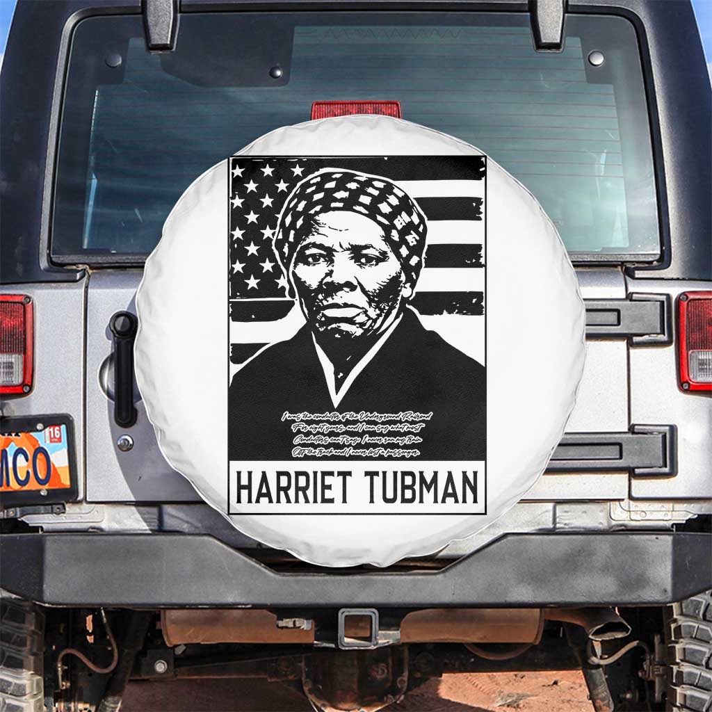Harriet Tubman Quote Spare Tire Cover Black History Month TS14 No hole White Print Your Wear