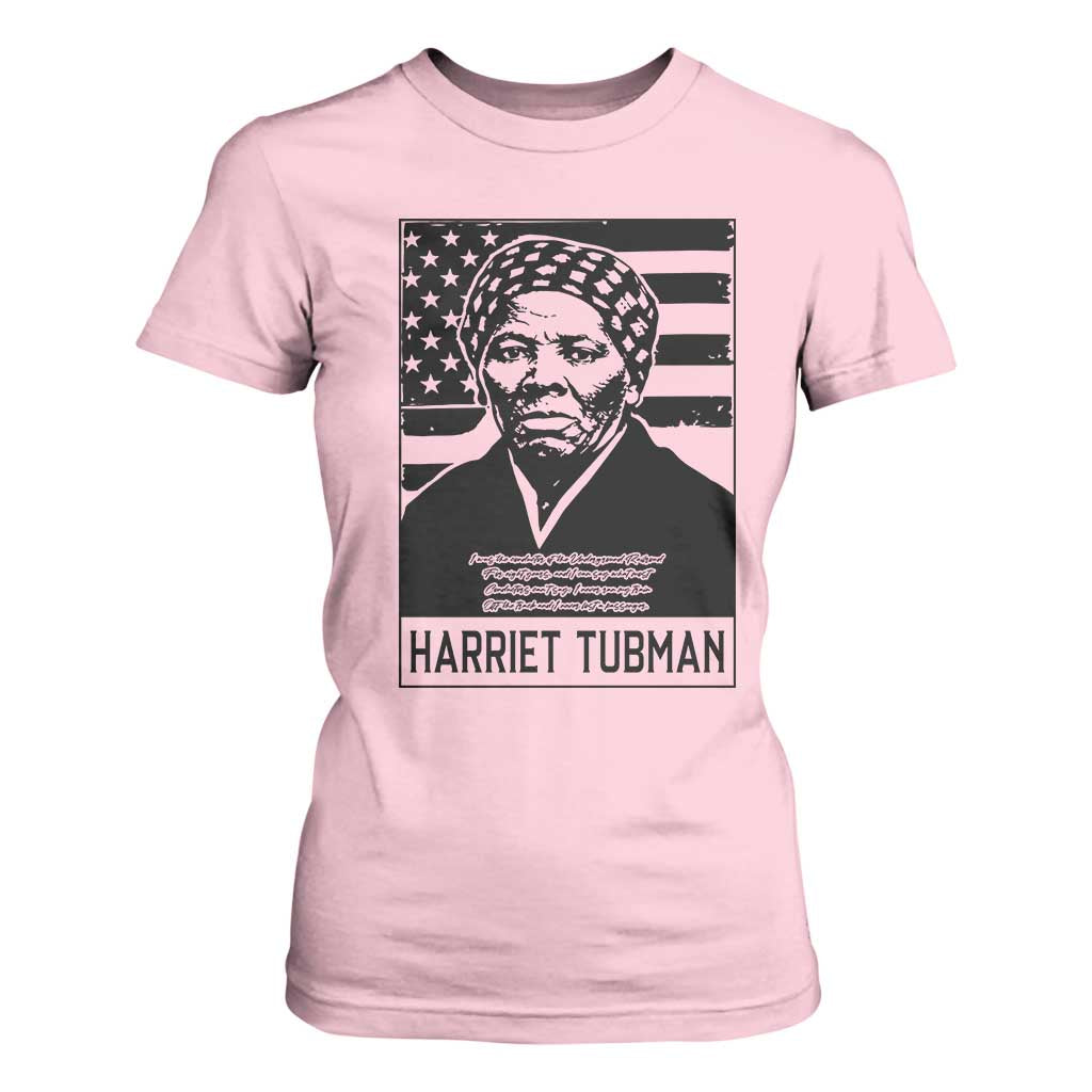 Harriet Tubman Quote T Shirt For Women Black History Month TS14 Light Pink Print Your Wear